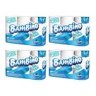 Papel Higiênico Folha Dupla Bambino com 8 pacotes de 12 rolos 20 metros