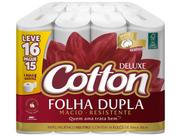 Papel Higiênico Folha Dupla Cotton Neutro Deluxe 16 Rolos 30m Papel Higiênico Folha Dupla Cotton Neutro Deluxe 16 Rolos 30m