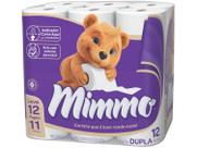 Papel Higiênico Folha Dupla Mimmo 12 Rolos 30m Papel Higiênico Folha Dupla Mimmo 12 Rolos 30m