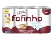 Papel Higiênico Folha Dupla Neutro 30x10 16 Rolos Fofinho
