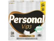 Papel Higiênico Folha Tripla Personal Vip 24 Rolos 20m