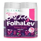 Papel higienico FolhaLev folha dupla 30m fardo 64 rolos