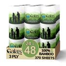 Papel higiênico GAIA'S Premium Organic Bamboo 24 Mega Rolls