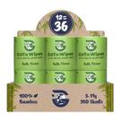 Papel higiênico GoTo Wipes Bamboo, 3 camadas, pacote com 12, 350 folhas