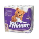 Papel Higiênico MIMMO Folhas Duplas 30m Neutro 12un (Leve 12 Pague 11)