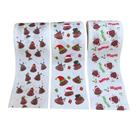 Papel Higiênico Natalinos Jogo com 3 Rolos 20M 10CM .