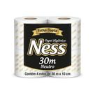 Papel Higiênico Ness Folha Dupla Neutro Com 4 Rolos
