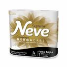 Papel Higiênico Neutro Folha Tripla Neve 4 Unidades