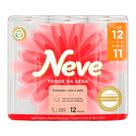 Papel Higiênico Neve Maciez Folha Dupla 12 Rolos 30m X 10cm