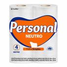 Papel Higiênico Personal Neutro 4 Unidades 30 Metros Cada
