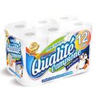 Papel Higiênico Qualité Campione 30m 96 Rolos Folha Simples 10cm x 30m 8x12 IPEL