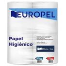 Papel Higiênico Rolão 100% Celulose Folha Simples Europel com 8 Rolos