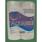 Papel higienico rolao insititucional celulose f. simples 8 rolos 2kg - aquarius - ISAPEL Papel higienico rolao insititucional celulose f. simples 8 rolos 2kg - aquarius - ISAPEL