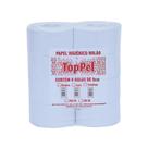 Papel Higiênico Rolão Luxo folha simples Toppel com 8 rolos