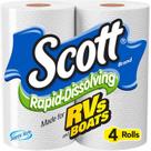 Papel higiênico Scott Rapid Dissolve 4-Rolls (pacote com 2)