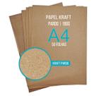 Papel Kraft A4 180g Pardo Natural Pacote com 50 Folhas Papel Kraft A4 180g Pardo Natural Pacote com 50 Folhas