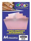 Papel Lamicote 250g 10 Folhas Off Paper - Rose Gold