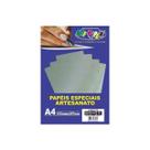 Papel Lamicote A4 250g 10fls Convites Letras 3d Prata