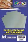 Papel Lamicote A4 250g/m² 10 Folhas Off Paper Prata