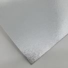Papel Laminada 30x30cm 180 gramas Casca de Ovo Prata Lamicote - 5 Folhas