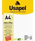 Papel Linho A4 180g Texturizado Branco para Impressão de Convites e Diplomas 50 Folhas Usapel