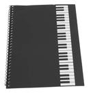 Papel manuscrito Alomejor 50 páginas para músicos (piano preto) Papel manuscrito Alomejor 50 páginas para músicos (piano preto)