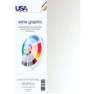 Papel metalizado perolizado Branco A4 180g 25 folhas 8590 - Usa Folien