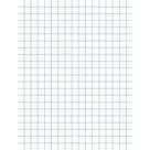 Papel milimetrado School Smart 8,5 x 11 polegadas, 1/4, regra, 2 lados, 500 folhas