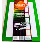 Papel Moldura Sortidos 120g A4 com 35 Folhas em 7 Cores Vibrantes