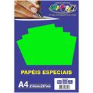 Papel Neon 20 fls 180 gramas verde Off Paper Papel Neon 20 fls 180 gramas verde Off Paper