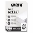 Papel Offset 150g A3 297x420mm Cor Branco 200fls