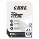 Papel Offset 150g A4 210x297mm Cor Branco 500fls