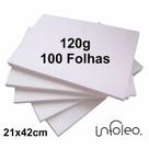 Papel Offset 21x42cm 120g Branco Falso A3 - 100 Folhas