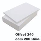 Papel Offset 240g A3 Branco 297x420mm Papel Offset 240g A3 Branco 297x420mm