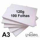 Papel Offset A3 120g Branco - 100 Folhas
