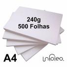 Papel Offset A4 240g Branco com 500 Folhas