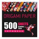 Papel Origami BB Bachmore 500 folhas de 15 cm, quadrado, 10 cores