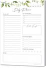 Papel para bloco de notas Daily Planner Play Leaf Design 15x23cm 52shts