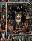 Papel para Decoupage Flonz 35 Hojas 15x20 cm Gatos Navideños
