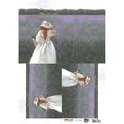 Papel para Decoupage OPAPEL 30x45 - Menina no Campo de Lavanda