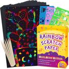 Papel para Desenho Artístico FunnyB&G Rainbow - 60 Unidades para Crianças