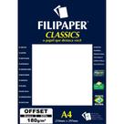 Papel para Impressão OFFSET A4 Branco 180G Pacote com 50 Folhas