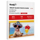 Papel para impressora Koala Glossy Thin Inkjet 8,5x11 100 folhas