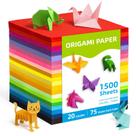 Papel para Origami Umikk 15x15 cm 1500 Folhas 20 Cores Papel para Origami Umikk 15x15 cm 1500 Folhas 20 Cores