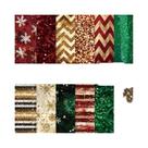 Papel Para Scrapbook De Natal 6x6, 12 Folhas, Glitter, Confete, Floco De Neve, Cartolina Decorativa