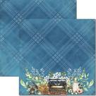 Papel para Scrapbook Sandra Família Arte Fácil Blue 1 - SC-772