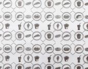 Papel parafinado 33x38 pct com 500 folhas estampa preta 2