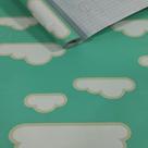 Papel Parede 3d Ceu Infantil Estrelas Verde Quarto Bebe Criança Escritorio Decoraçao Rolo 5m