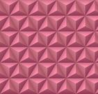 Papel Parede Adesivo Geometrico Efeito Visual 3D Salmão Sala Quarto 1.5m