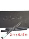 Papel Parede Adesivo Lousa Quadro Negro Preto 2m x 0,45m - NS